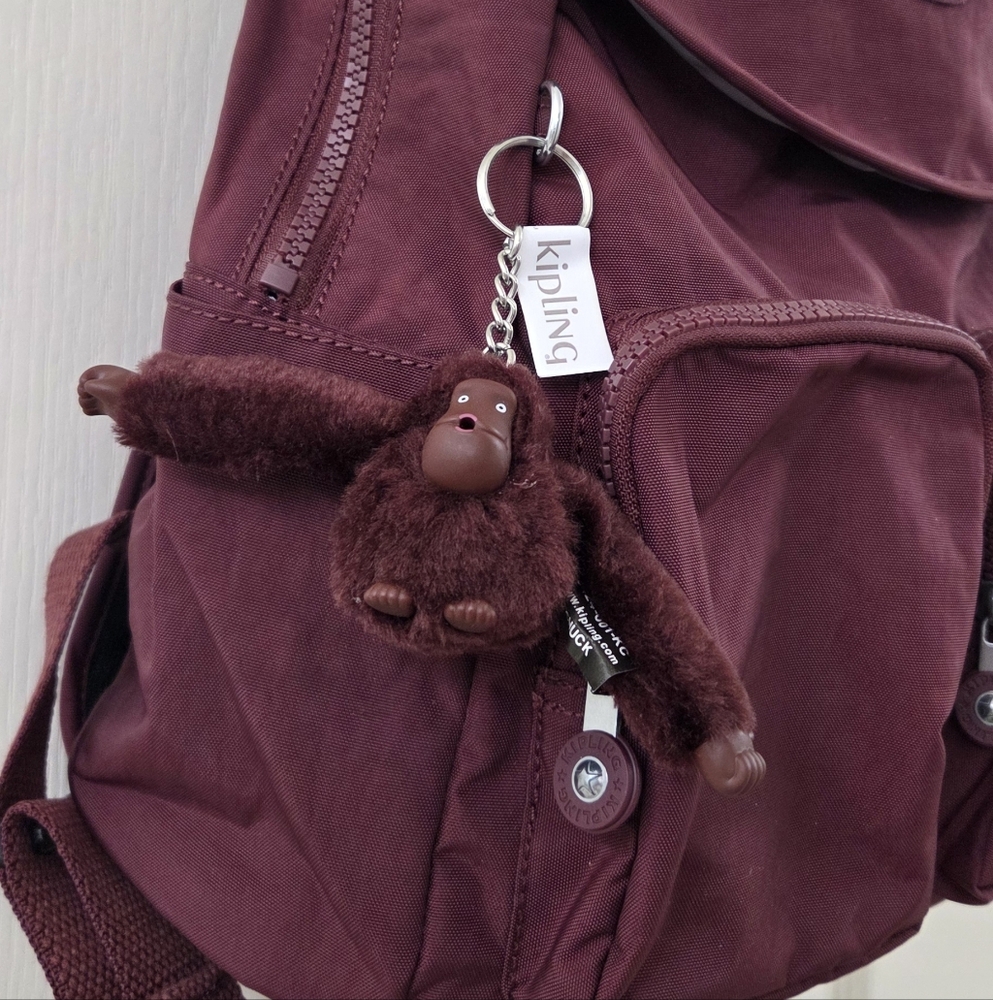 Kipling Fiona Medium Backpack In Wine Red - Picture 2 of 13